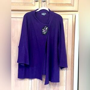 EMBELLISHED JM COLLECTION CARDIGAN WOMEN’S SIZE XXL